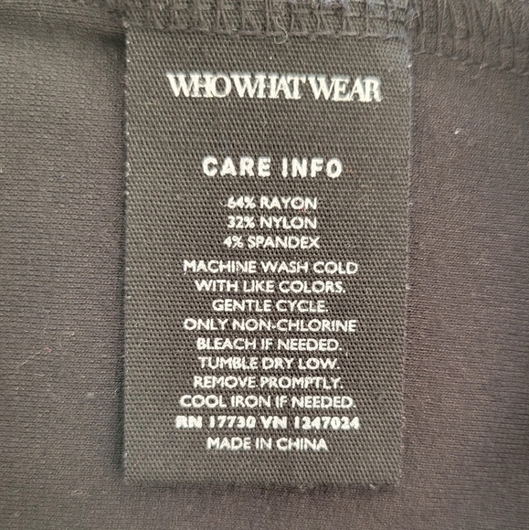 Who What Wear Mock Turtleneck Black Bodycon Dress Size XS - Picture 5 of 5